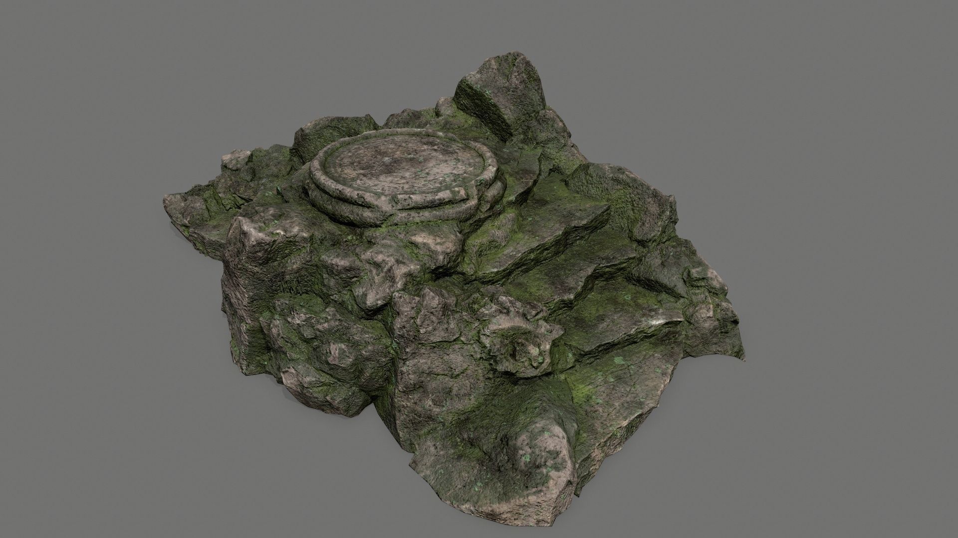 Ladder Ruin Low-poly 3D model_1