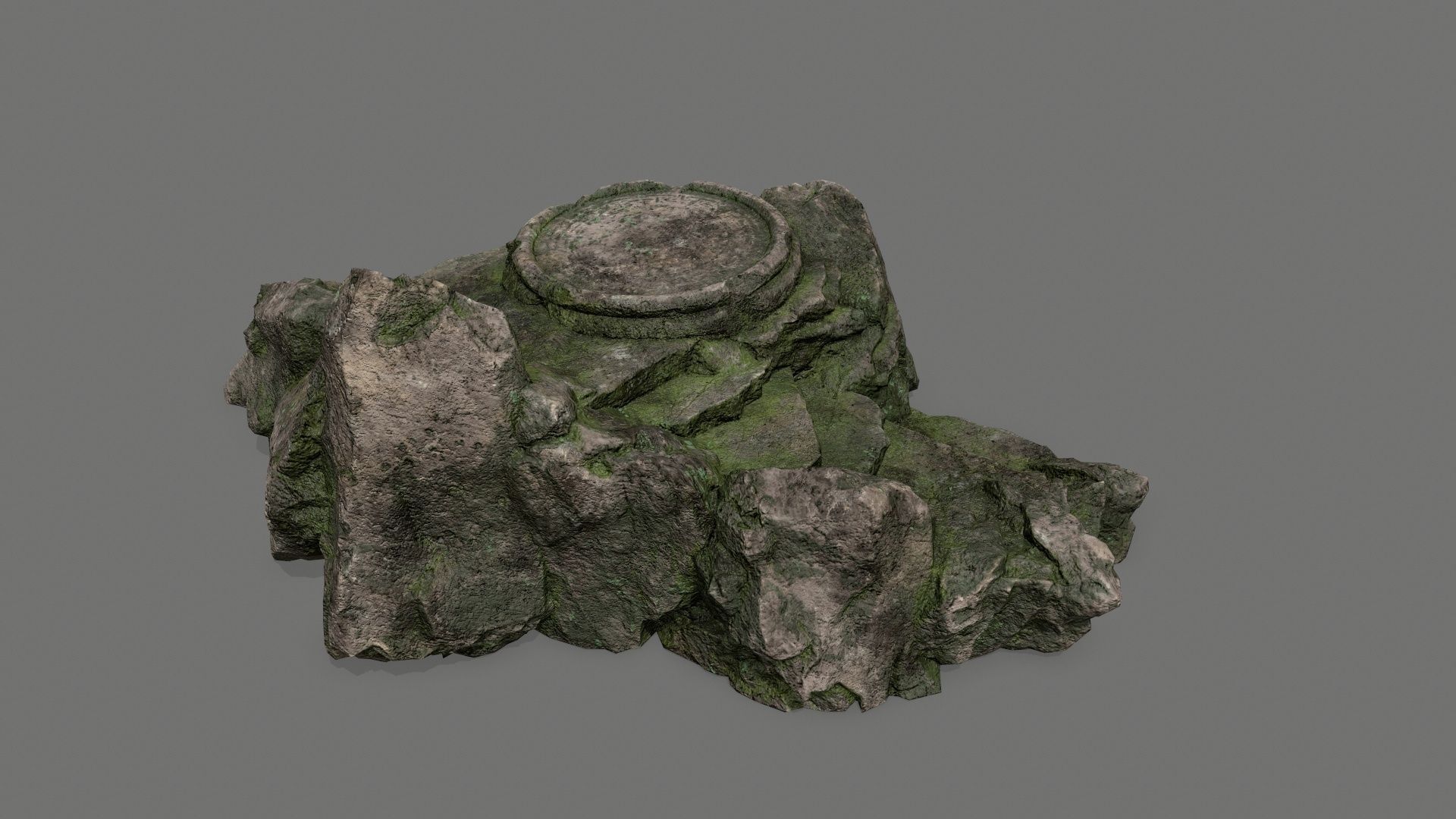 Ladder Ruin Low-poly 3D model_5