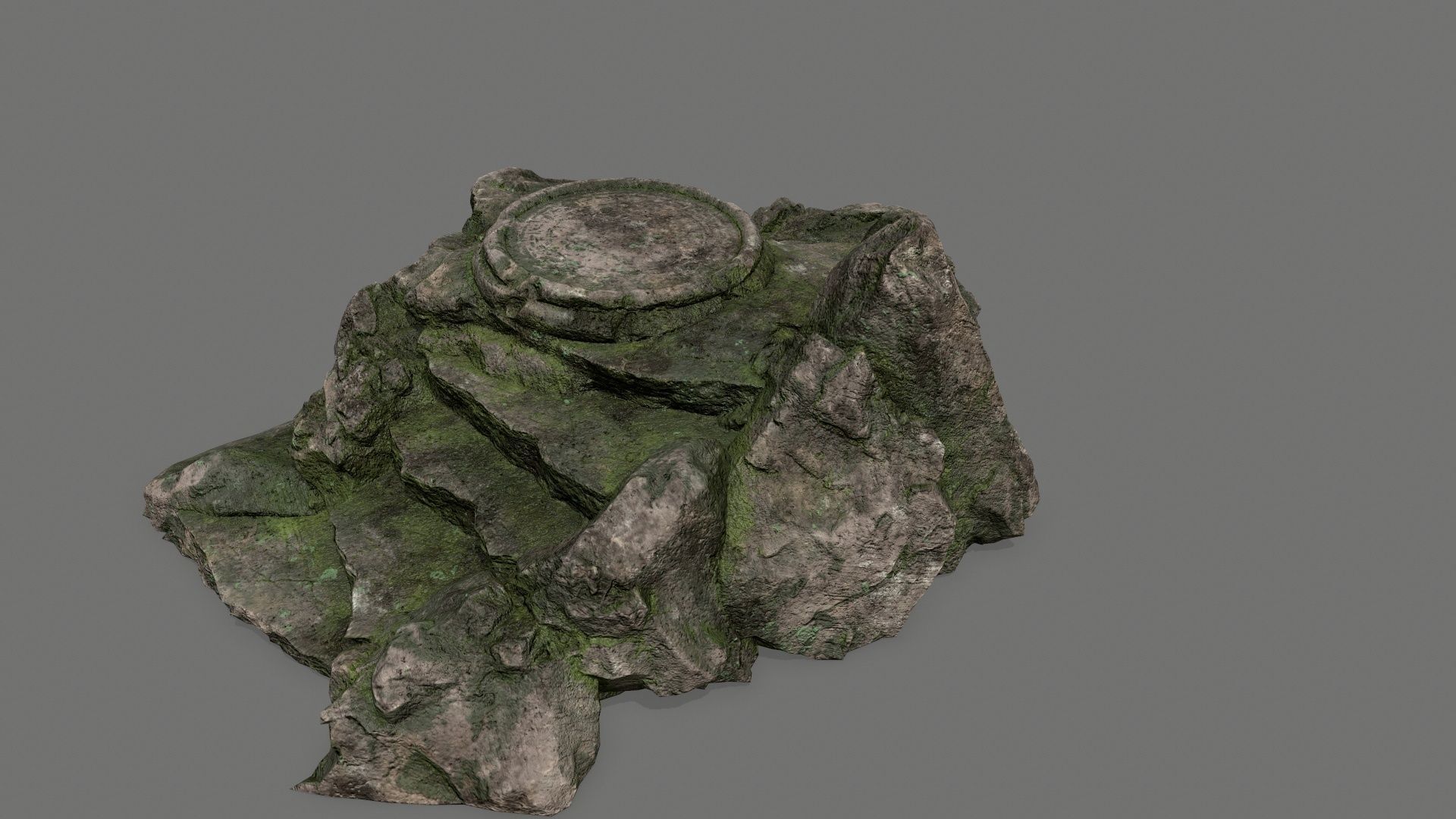 Ladder Ruin Low-poly 3D model_3