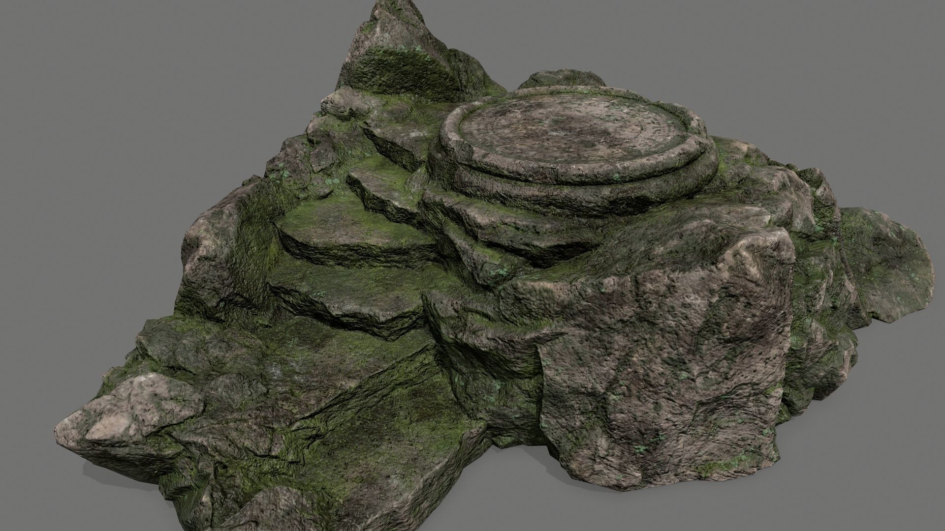 Ladder Ruin Low-poly 3D model_9