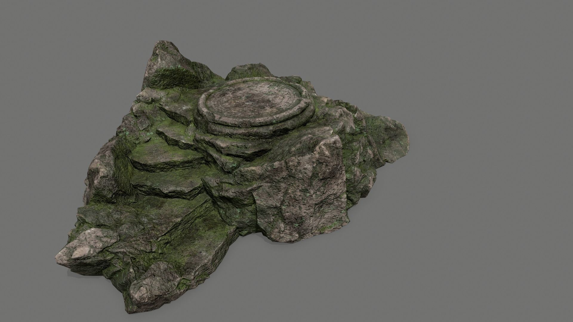 Ladder Ruin Low-poly 3D model_7