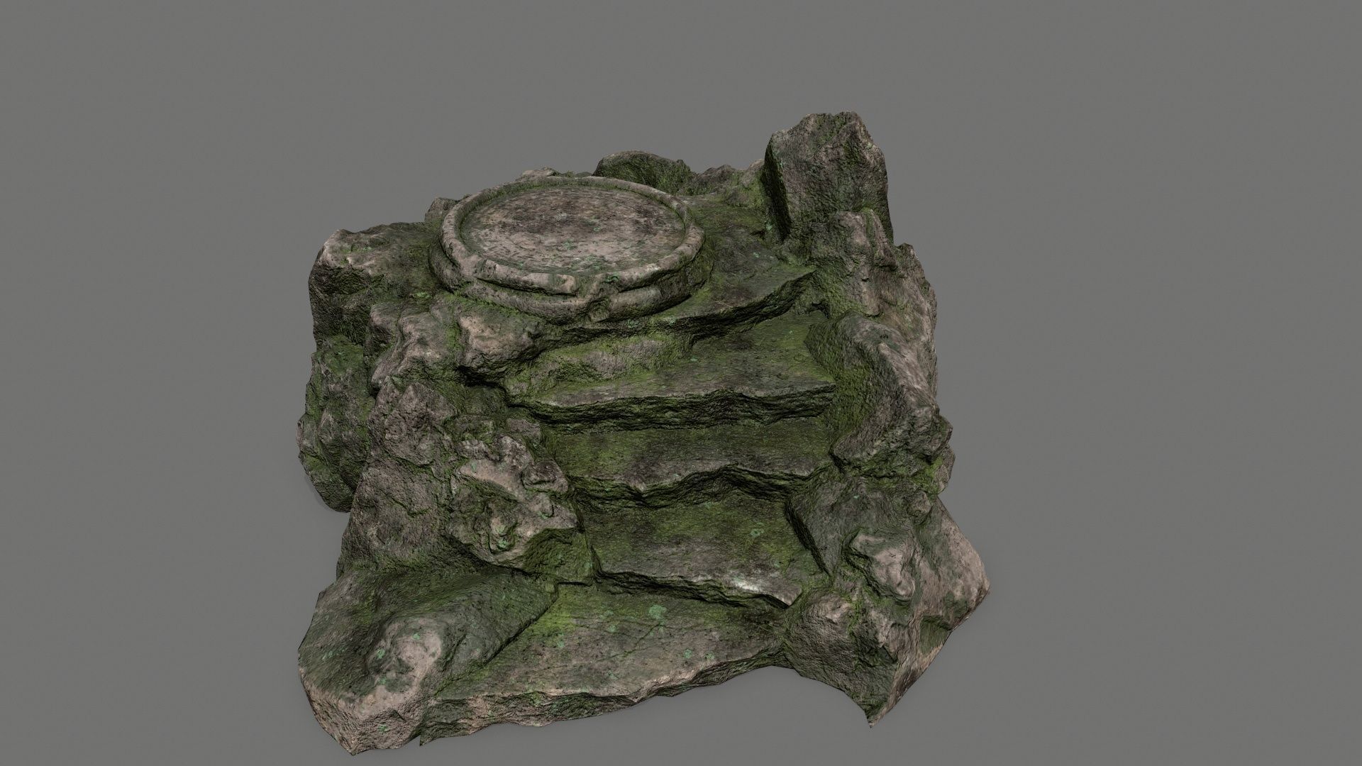 Ladder Ruin Low-poly 3D model_2