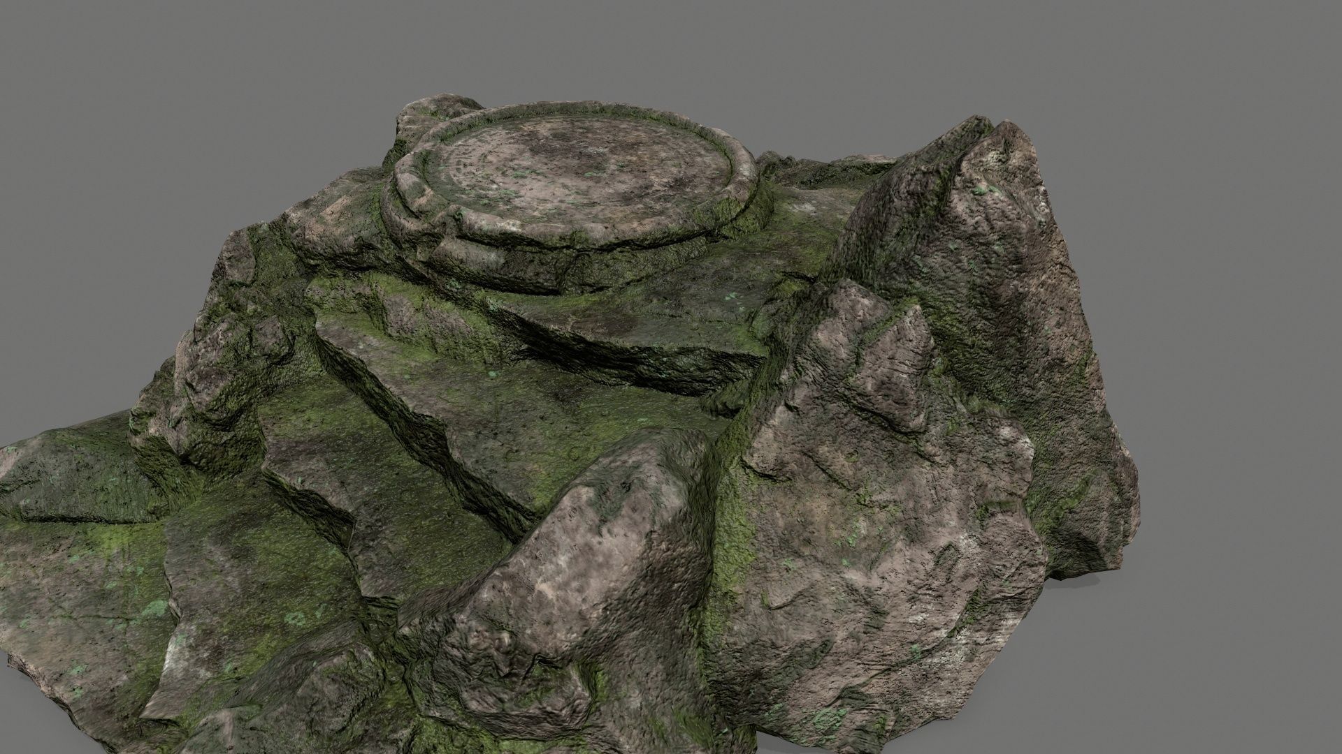 Ladder Ruin Low-poly 3D model_11