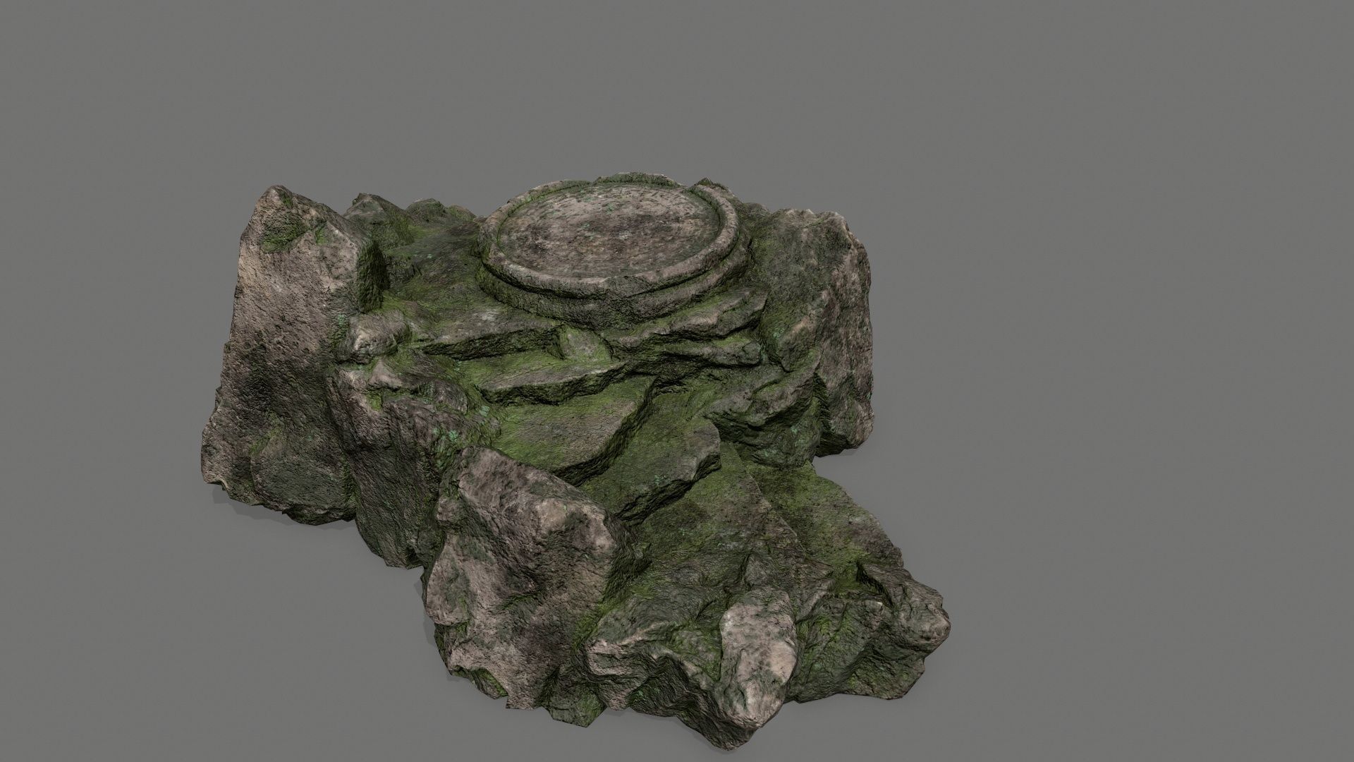 Ladder Ruin Low-poly 3D model_6