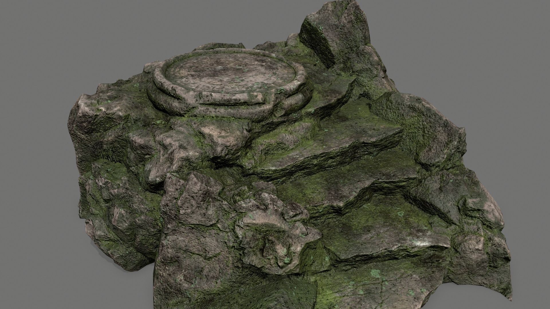 Ladder Ruin Low-poly 3D model_10