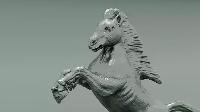 Decorative figurine of a horse 3D print model 3D print model