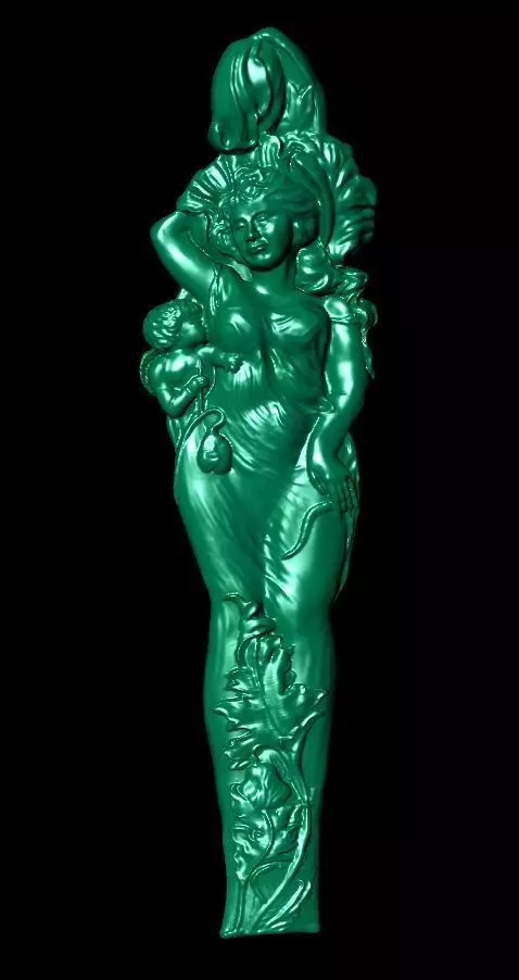 Lady angle 3D print model