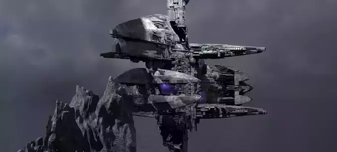 Alien Ocean Relay Station Tower 2 Kit bash 