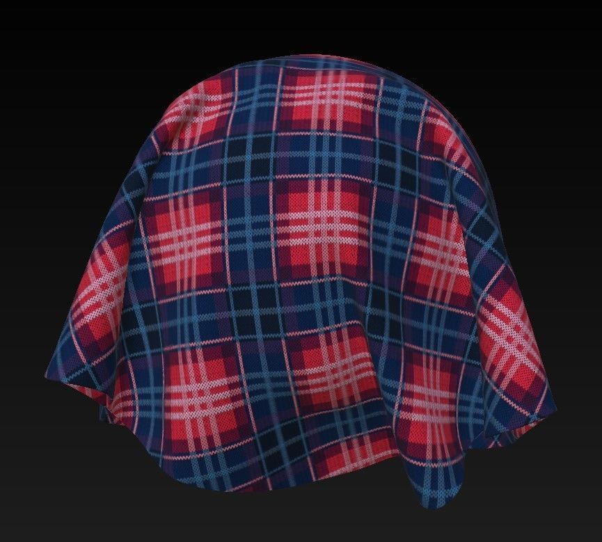 10 Woolen Fabric Patterns Vol 9 Low-poly 3D model_7