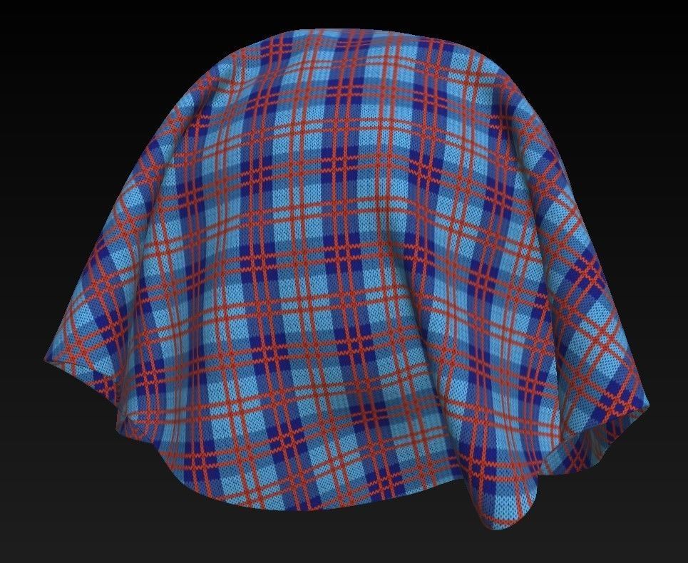 10 Woolen Fabric Patterns Vol 9 Low-poly 3D model_5