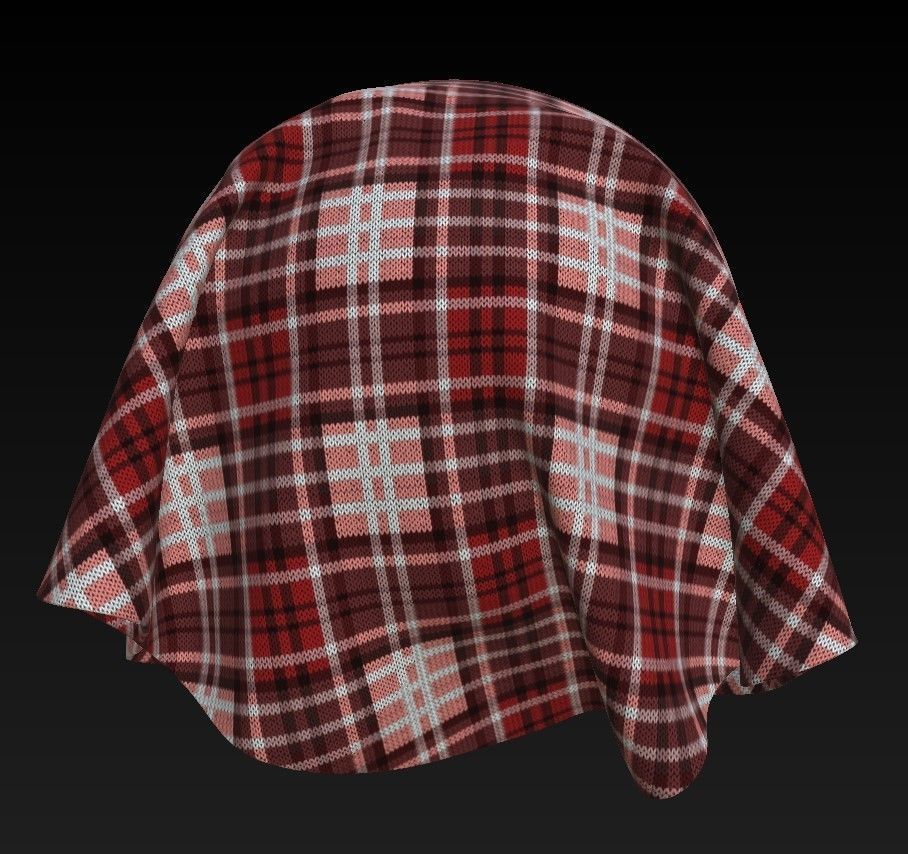 10 Woolen Fabric Patterns Vol 9 Low-poly 3D model_8