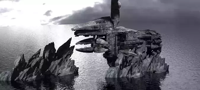 Hidden Ocean Relay Station Tower  Kitbash