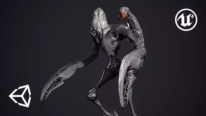 Scorpion Creature Low-poly 3D model