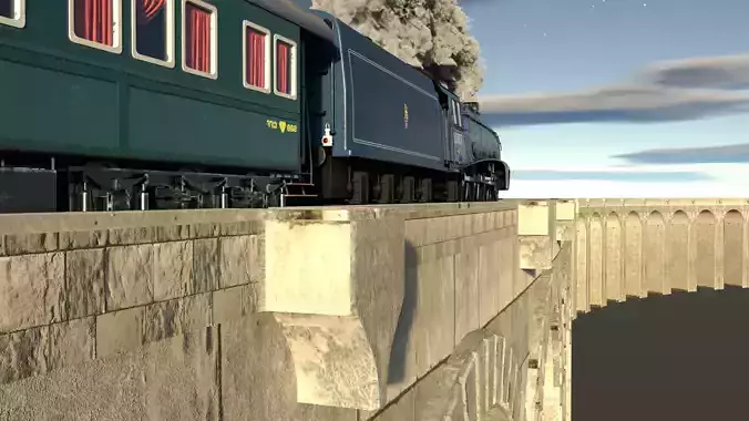 Viaduct Arch Bridge 3D model