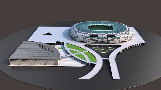 Education City Stadium 3D model