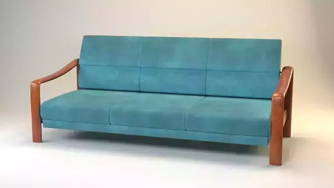 Vintage Teak Sofa 1970s