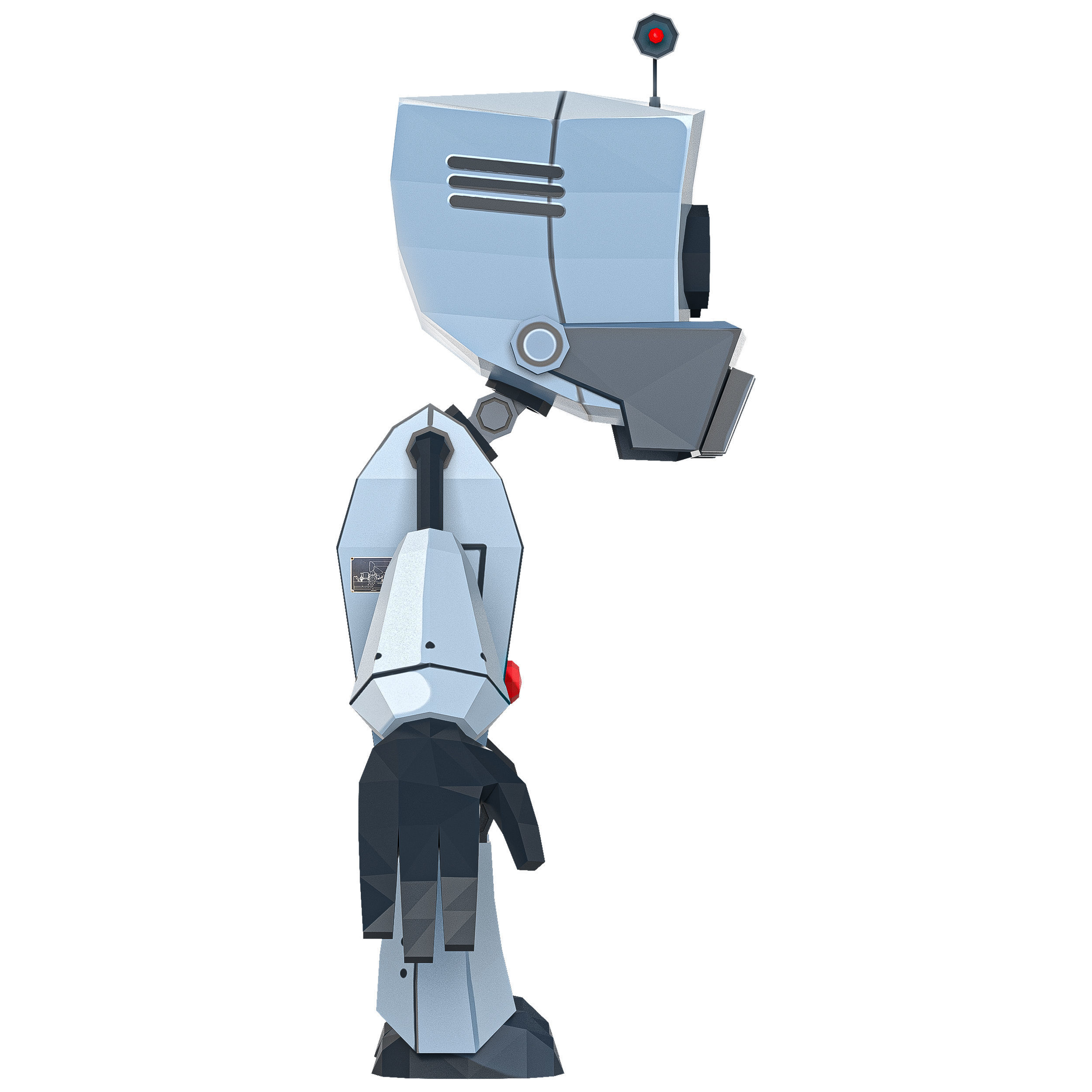 Robot Animation Low-poly 3D model_4