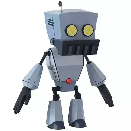 Robot Animation Low-poly 3D model