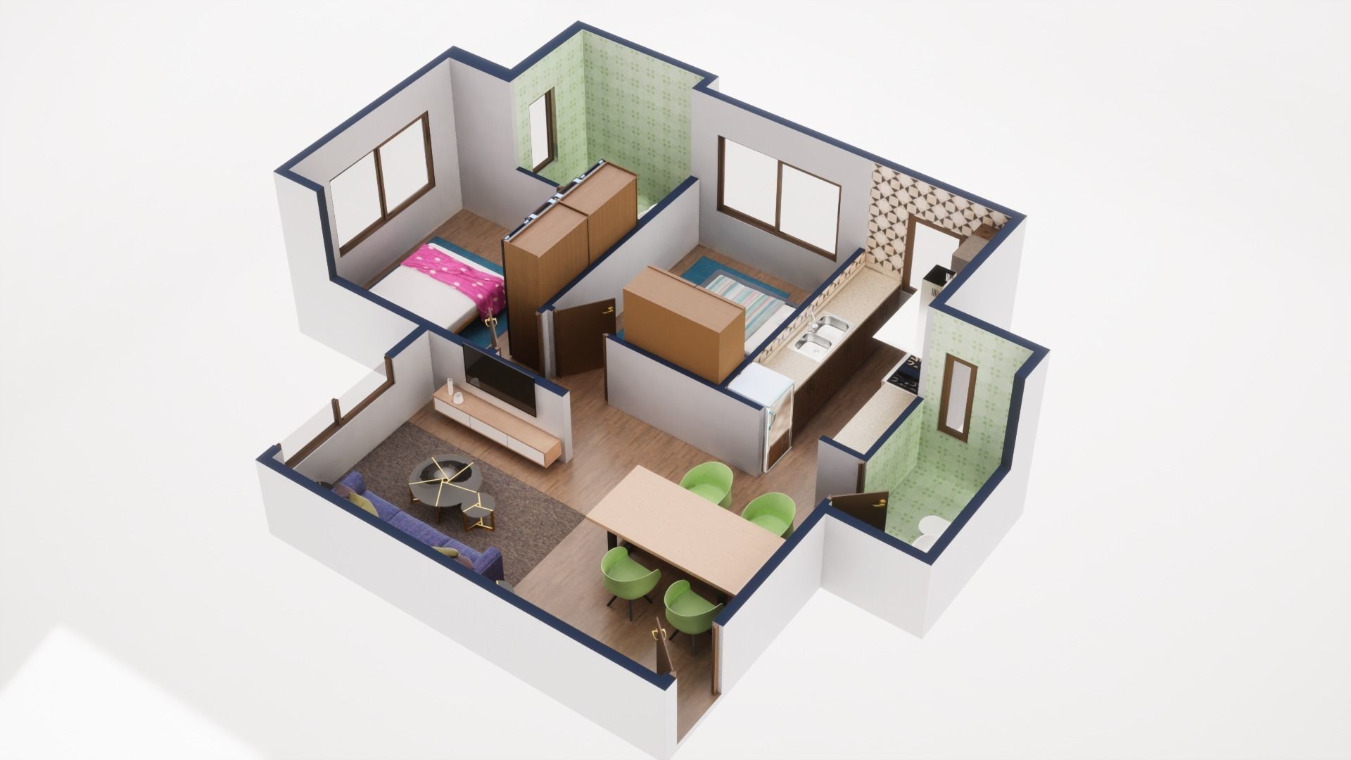 3D Floor Plan Model 31 3D model_1