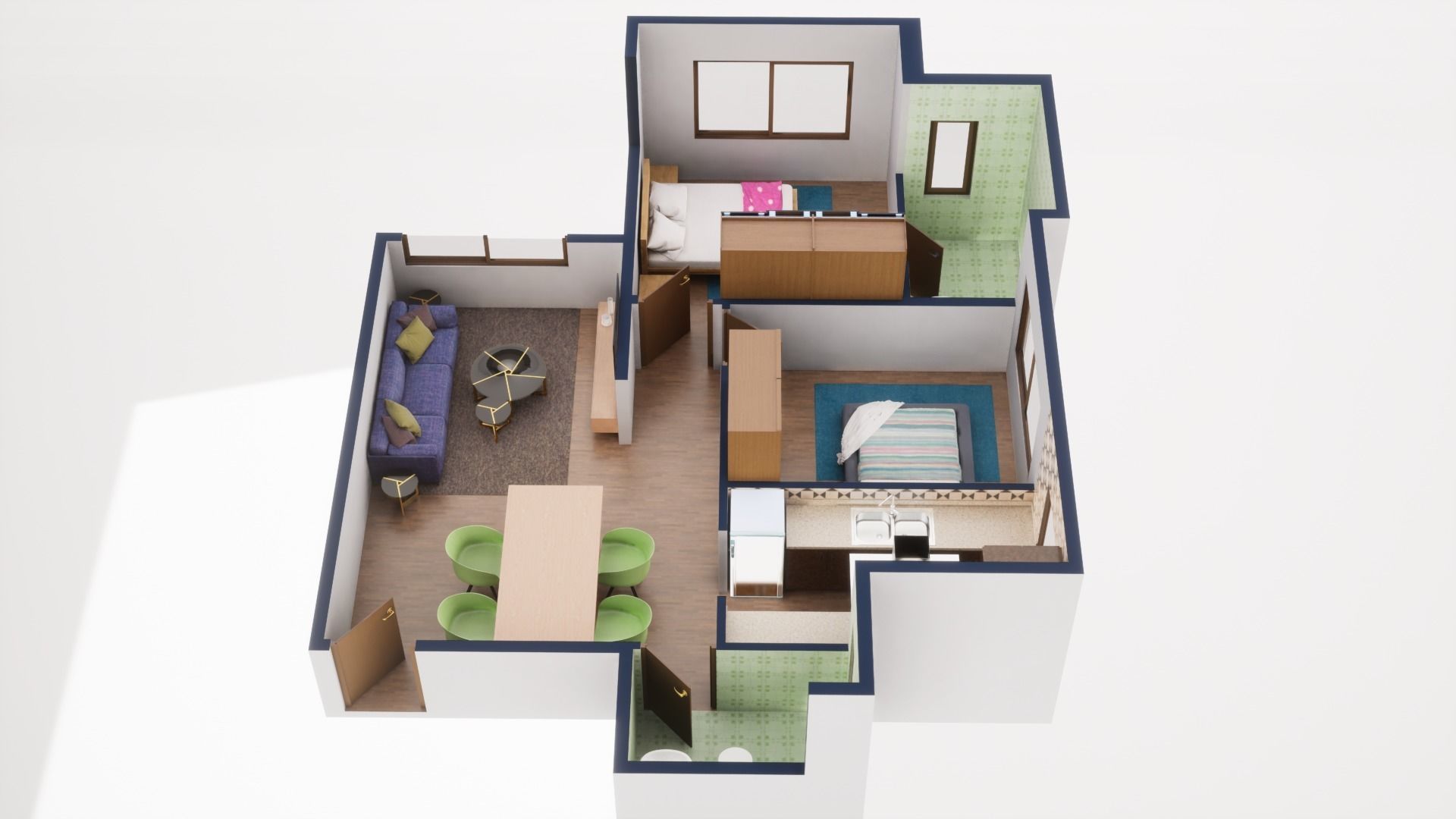 3D Floor Plan Model 31 3D model_2