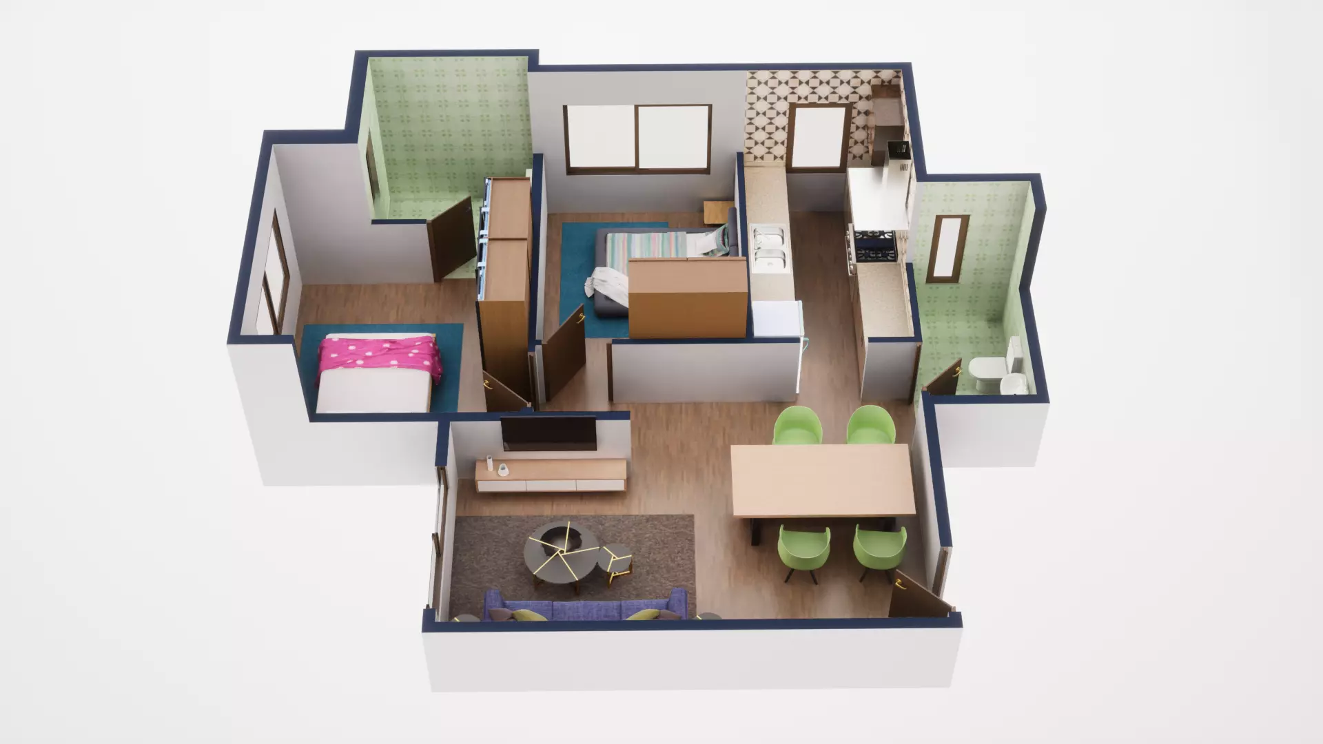 3D Floor Plan Model 31 3D model_0