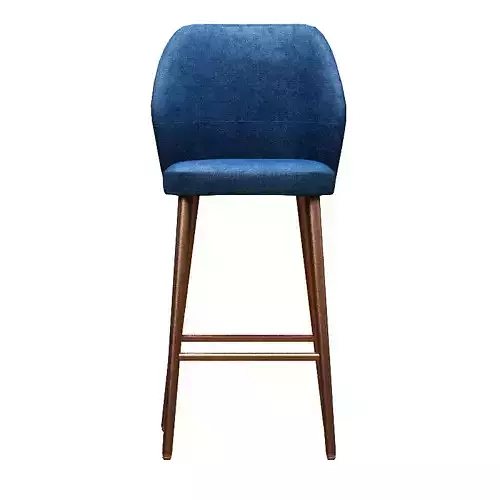 Contemporary Bar chair fabric and wood 