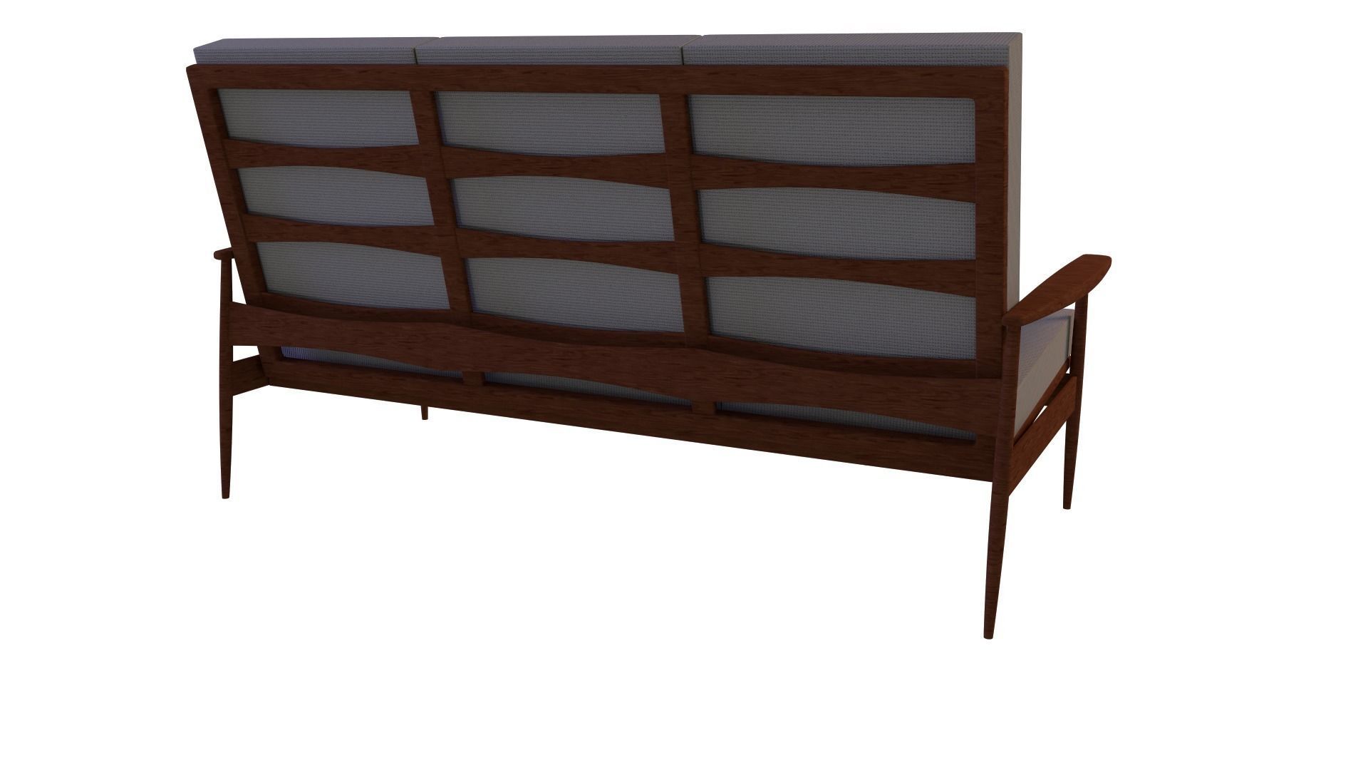 Scandinavian Teak Sofa 1960s 9 3D model_3
