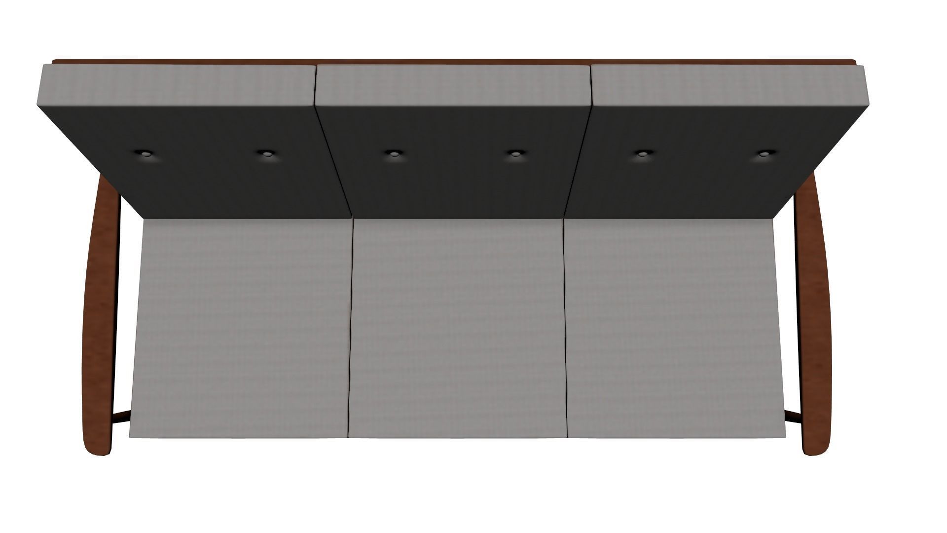 Scandinavian Teak Sofa 1960s 9 3D model_11