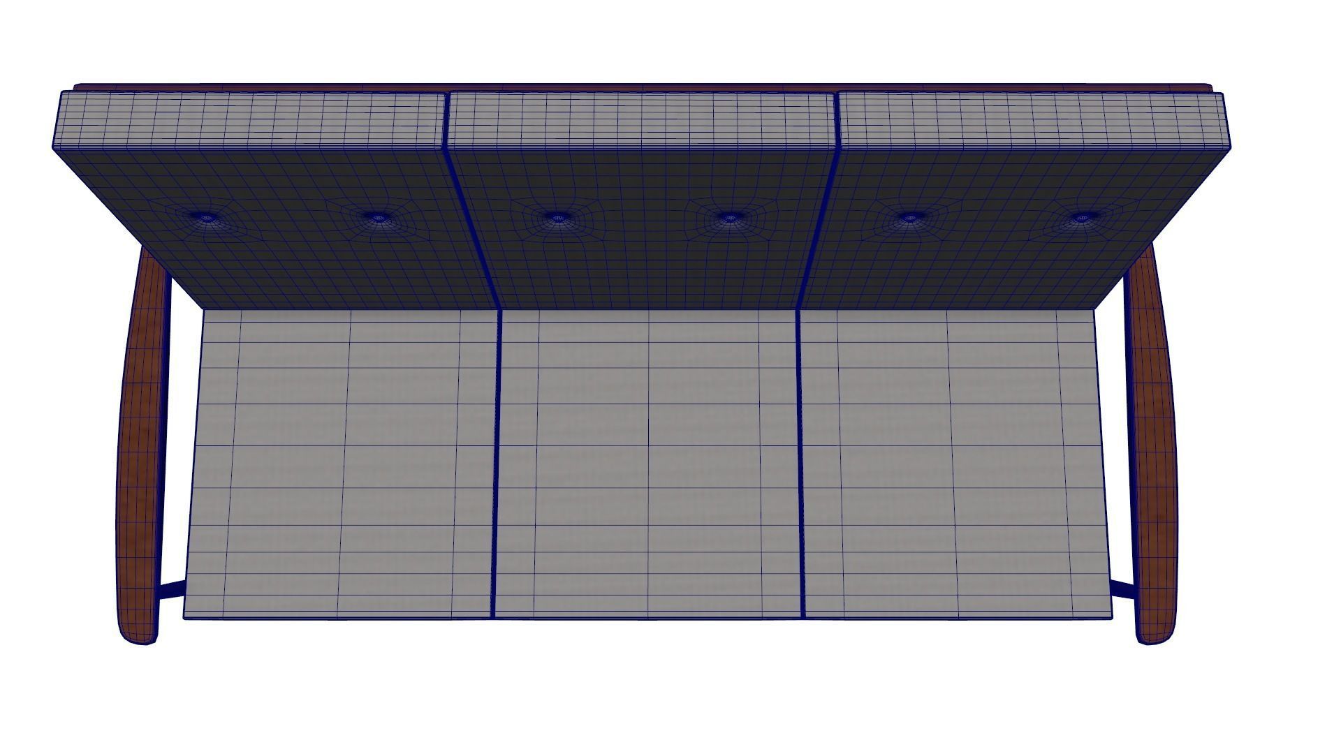 Scandinavian Teak Sofa 1960s 9 3D model_12