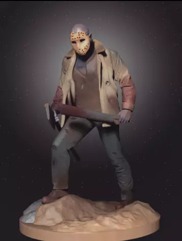 Jason Voorhees figurine 3d digital download 3D print model_0