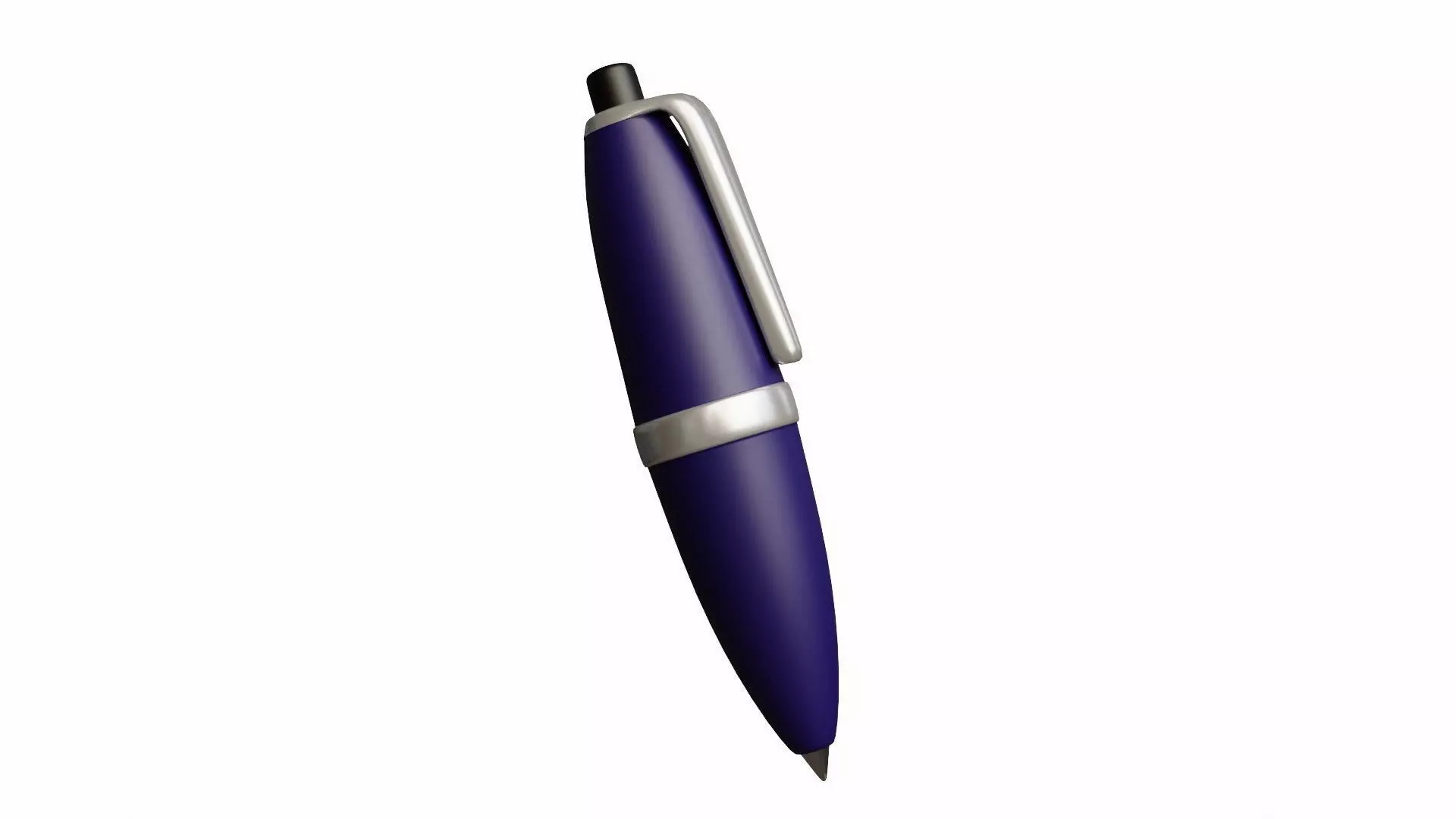 Stylized Pen or Ballpoint Illustration 3D model