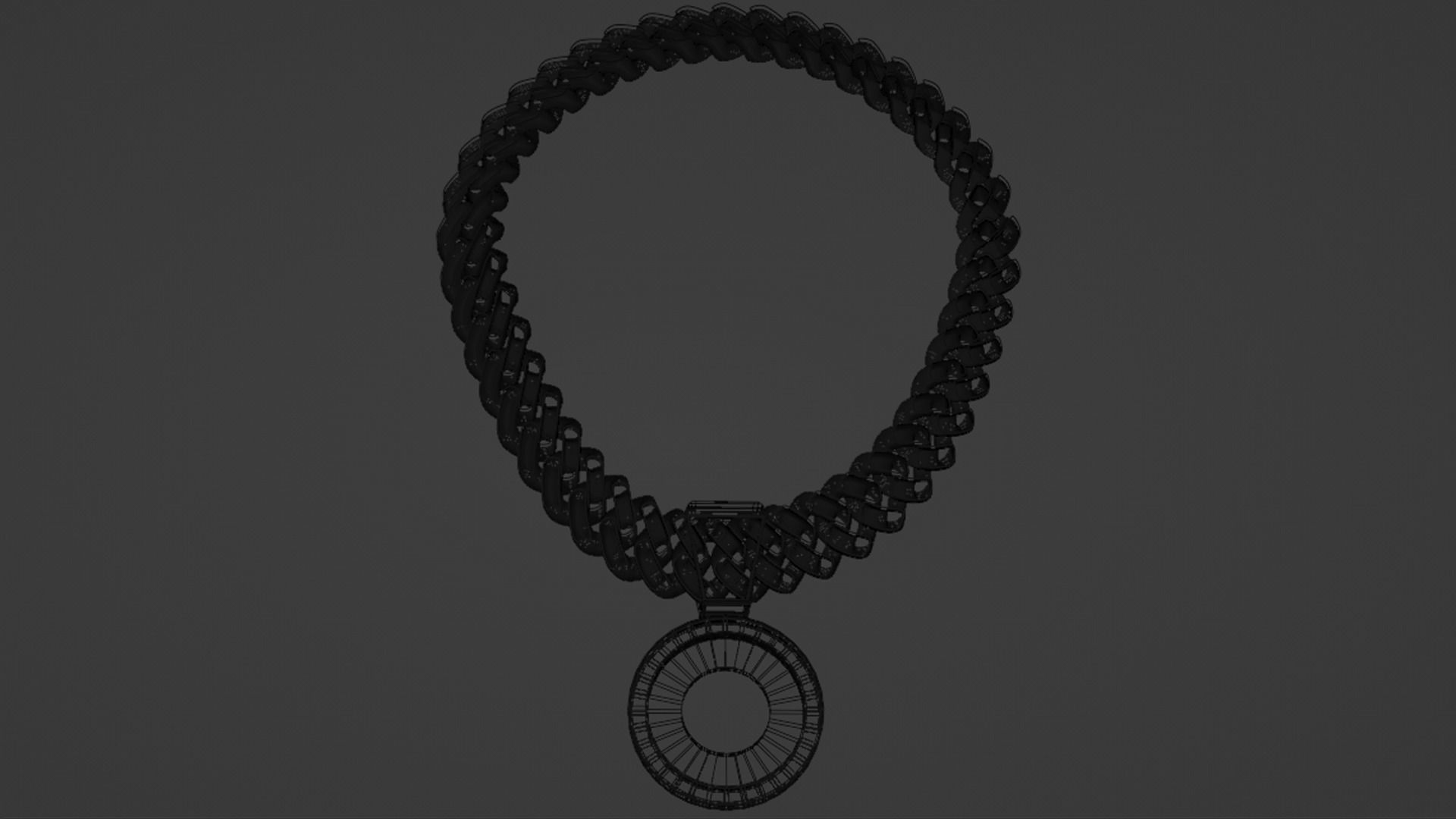 3D model Gold Cuban Chain Link VR / AR / low-poly | CGTrader