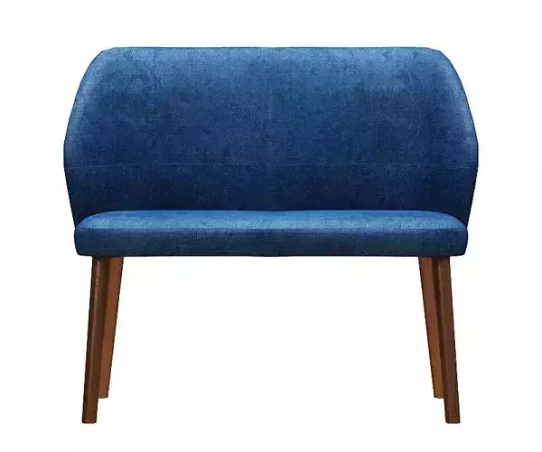 contemporary double chair fabric and wood