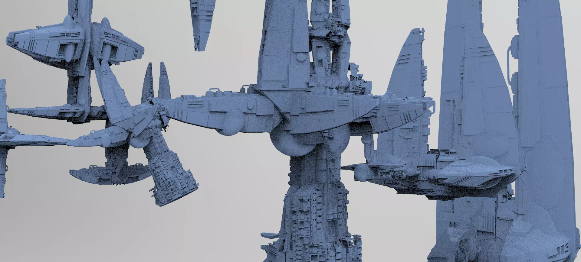 Wraith Interceptor architecture Collection  3D model_0