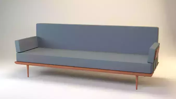 Vintage Teak Minerva Sofa By Orla Molgaard Daverkosen 1960s