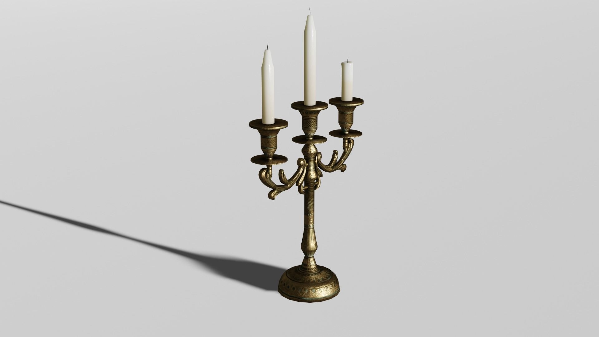 Candle Stick Free 3D model_2