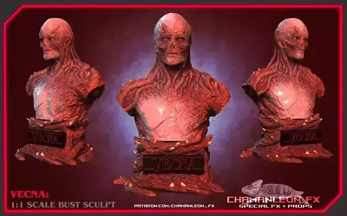 Vecna Stranger Things full scale bust