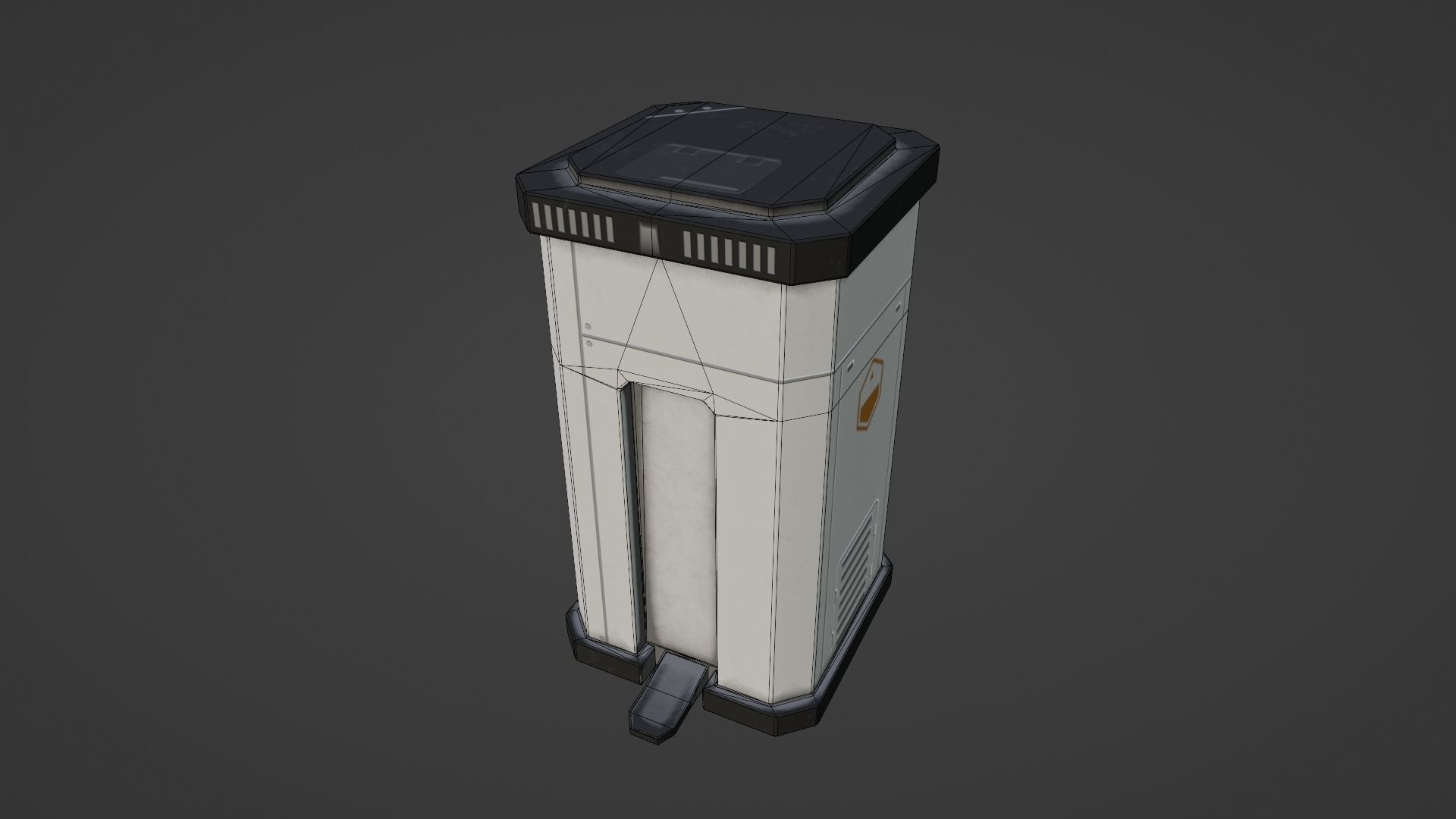 Sci-fi asset pack Free low-poly 3D model_21