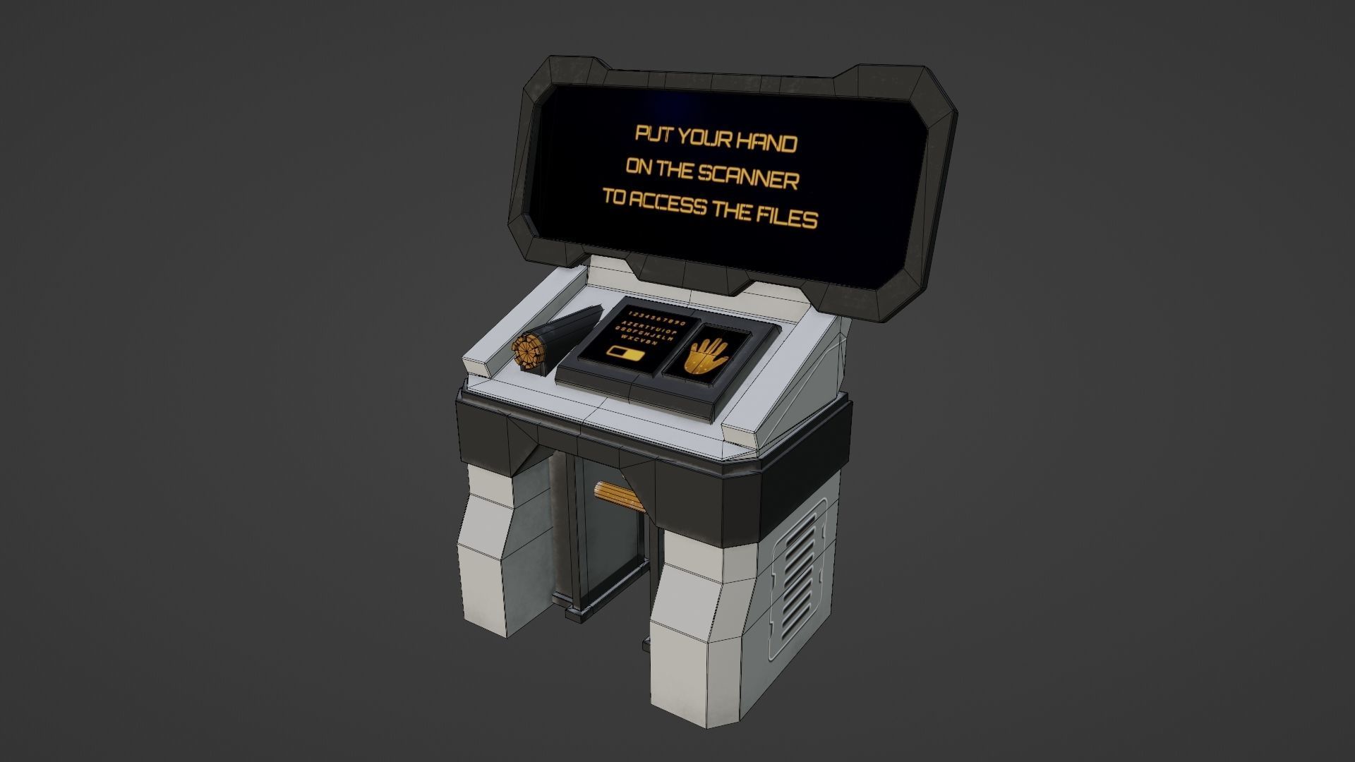 Sci-fi asset pack Free low-poly 3D model_12