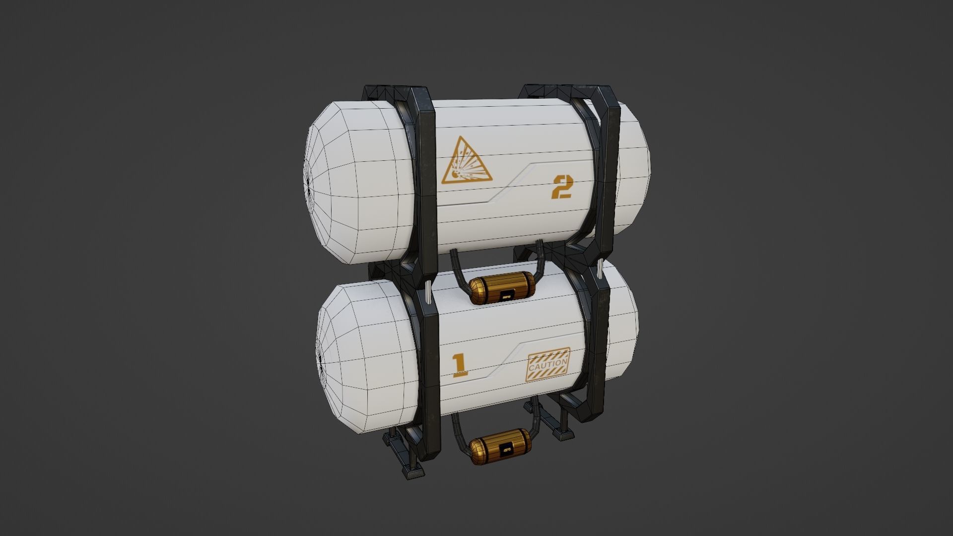 Sci-fi asset pack Free low-poly 3D model_8