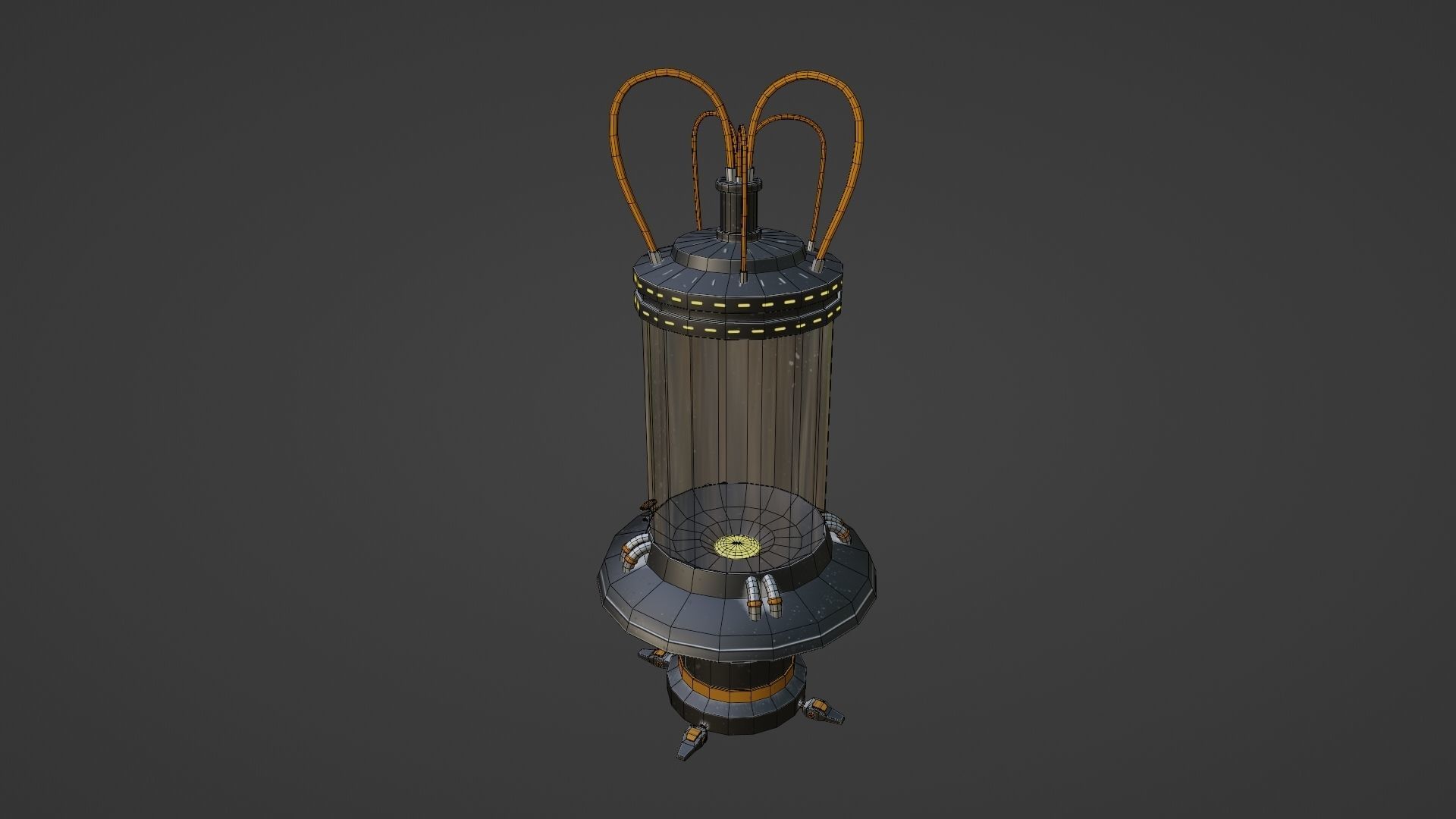 Sci-fi asset pack Free low-poly 3D model_3