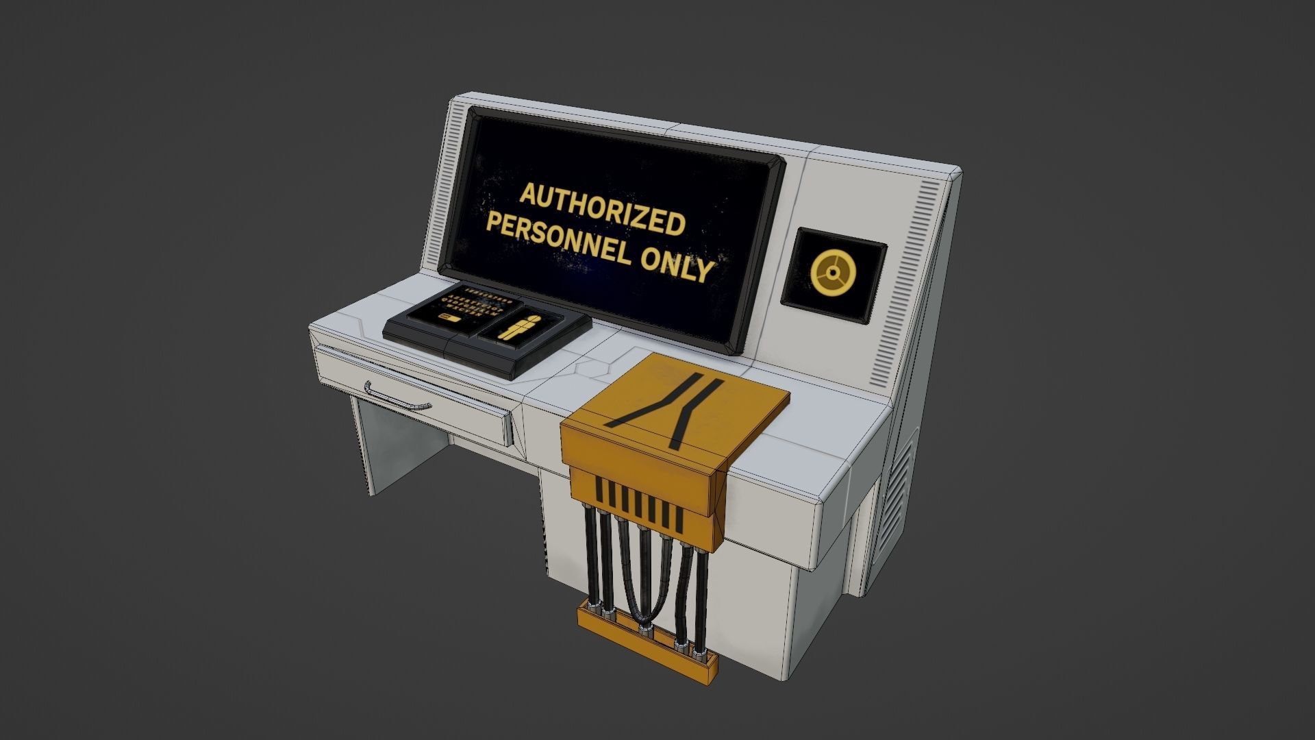 Sci-fi asset pack Free low-poly 3D model_13