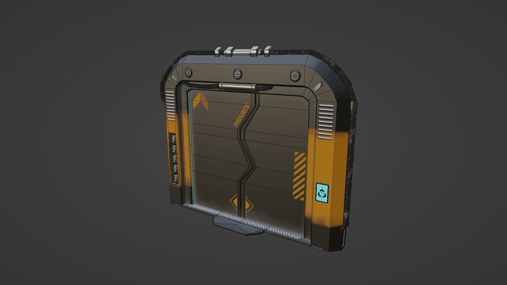 Sci-fi asset pack Free low-poly 3D model_5