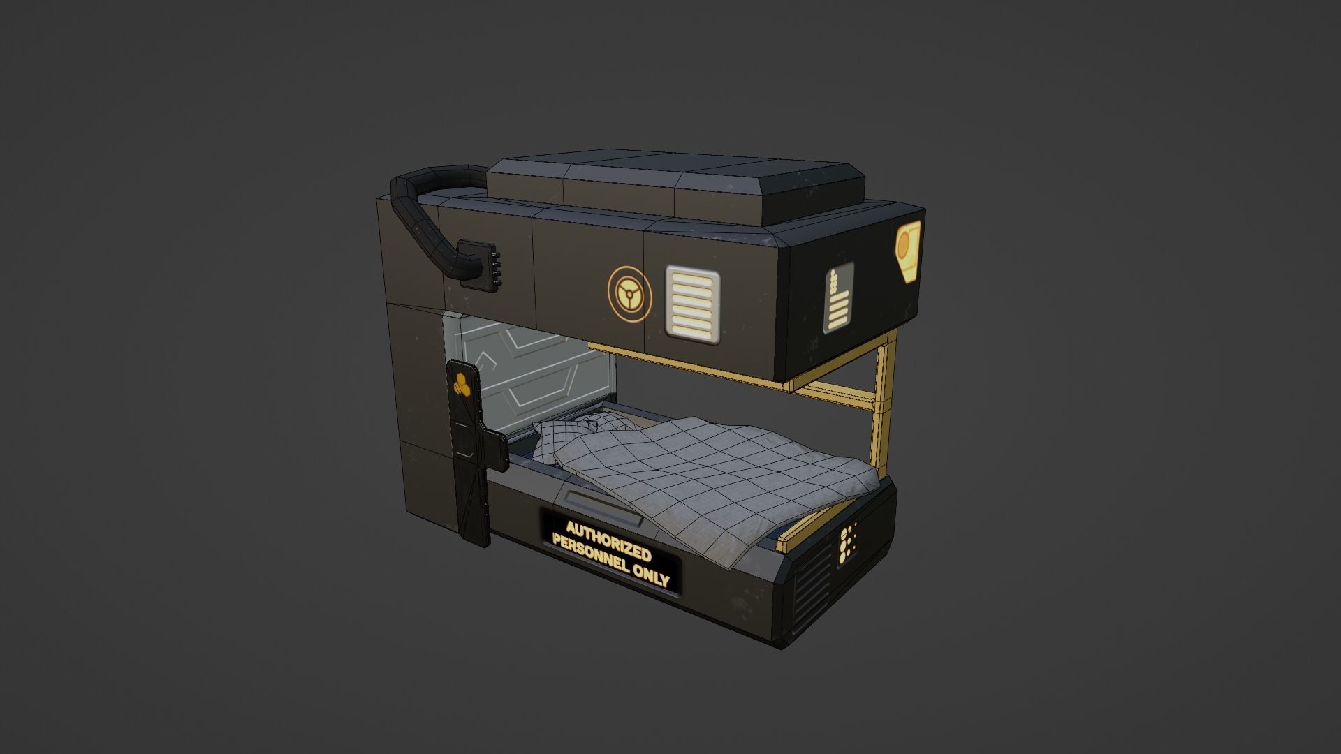 Sci-fi asset pack Free low-poly 3D model_4