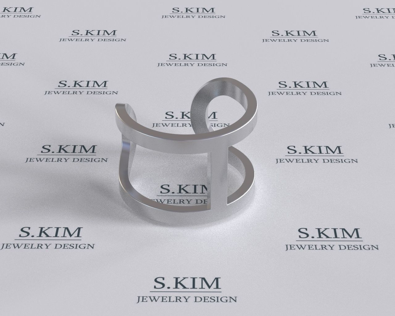 Bars ring 3D print model_1