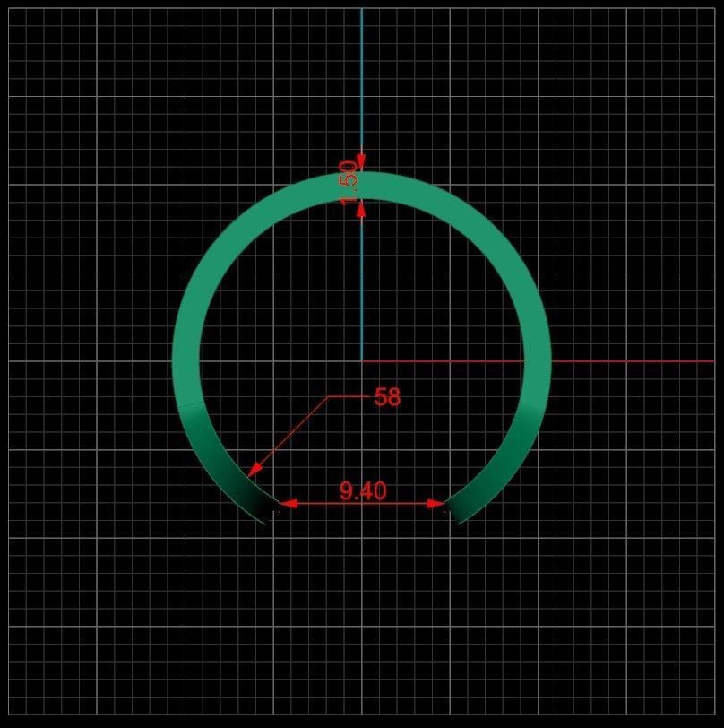 Bars ring 3D print model_6