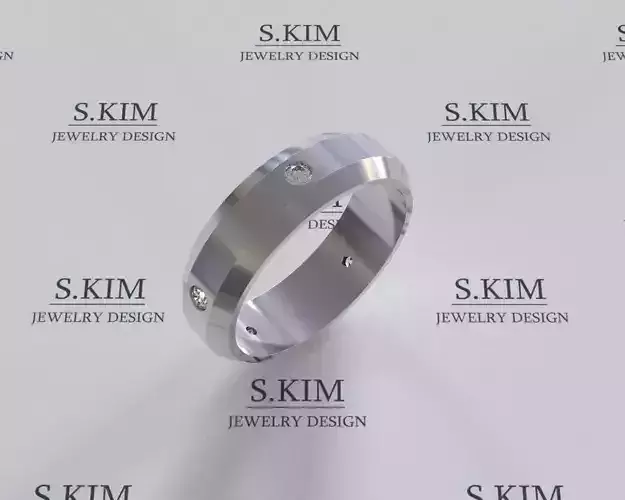 Weddint trapeze ring