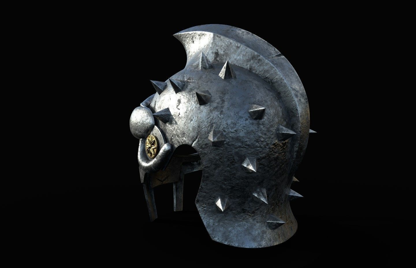 Gladiator Helmet 3d digital download 3D print model_3