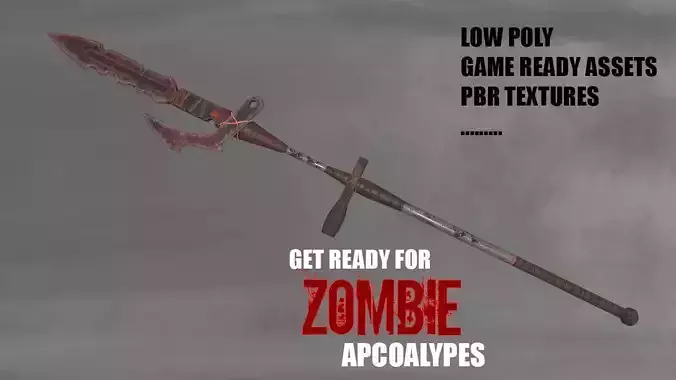 SPEAR for zombie games  Low-poly 3D model