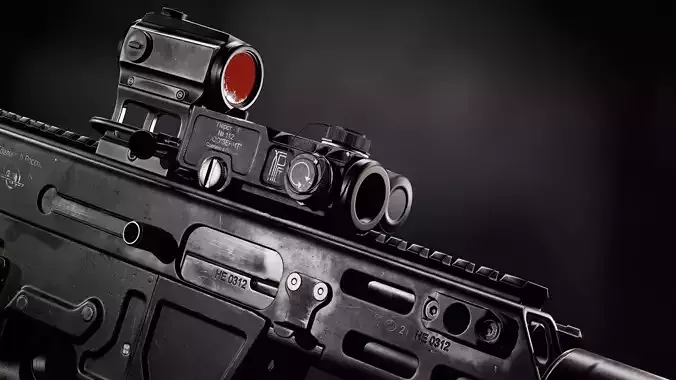 VPO-185 sniper rifle Low-poly 3D model